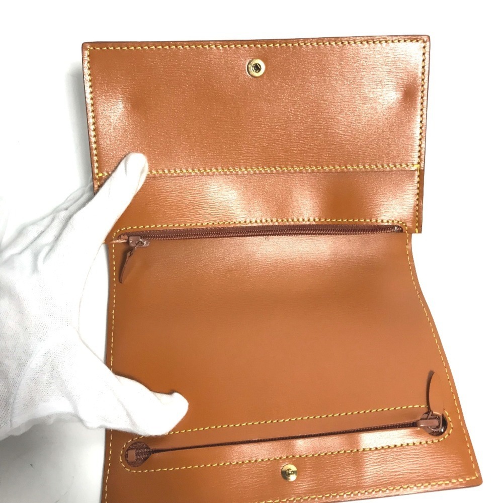 LOUIS VUITTON Authentic Brown Leather Pouch - Picture 8 of 12